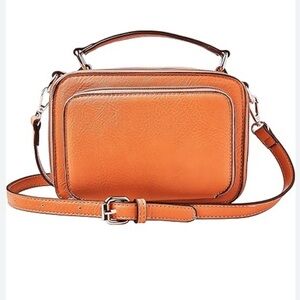 Structured crossbody bag Orange